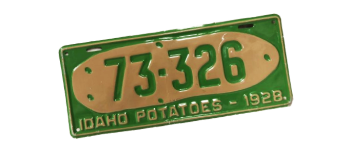 1928 Idaho plate