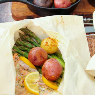  Salmon and Idaho® Potato “Hobos” in Parchment 
