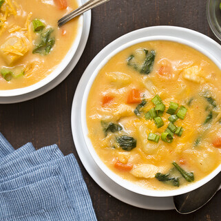 Cheesy Chicken and Potato Soup