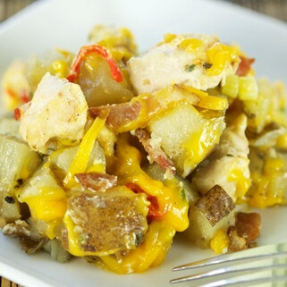 Loaded Idaho® Potato Chicken Casserole Dutch Oven