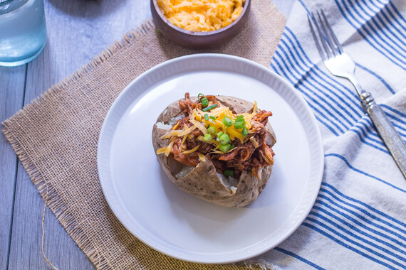 Barbecue Chicken Stuffed Baked Potato