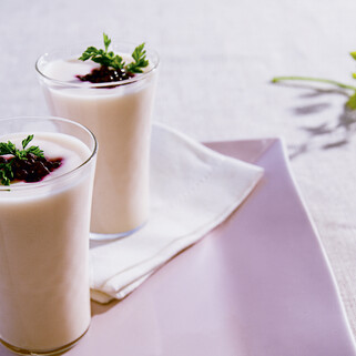 Idaho® Potato Shooter with Beet "Caviar"