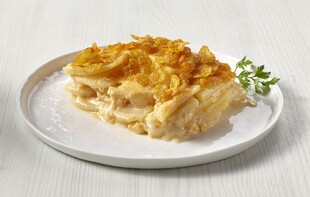 Scalloped Idaho® Potatoes with Crispy Cornflake Topping