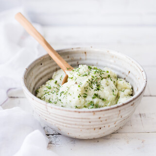 Herb and Garlic Mashed Potatoes 