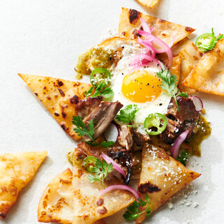 Potato Lefse Chilaquiles