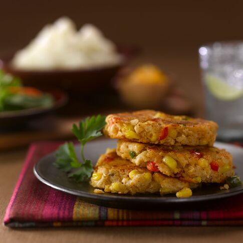 Southwest Corn and Idaho® Potato Cakes