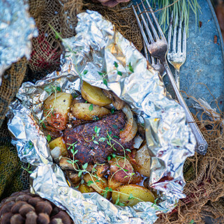 Garlic Steak Foil Packs for Camping