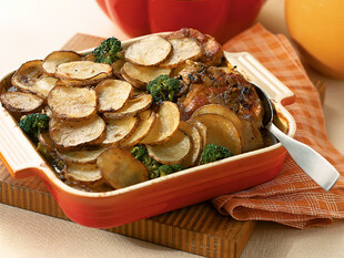 Pot Luck Pork Chop and Idaho® Potato Casserole 