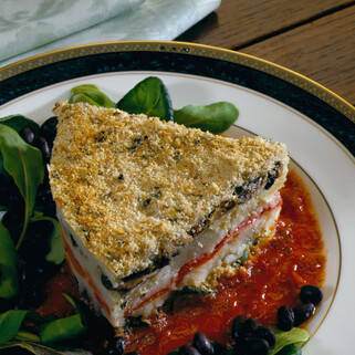 Idaho® Potato Torta with Tomato Sauce
