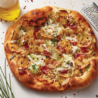 Potato and Speck Pizza