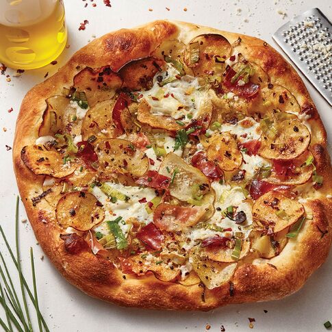 Potato and Speck Pizza
