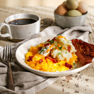Heart-Healthy Mashed Idaho® Potato Omelet 