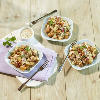 Crispy Smashed Potato Salad  