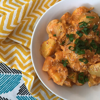 Creamy Idaho® Potato Salad with Kimchi