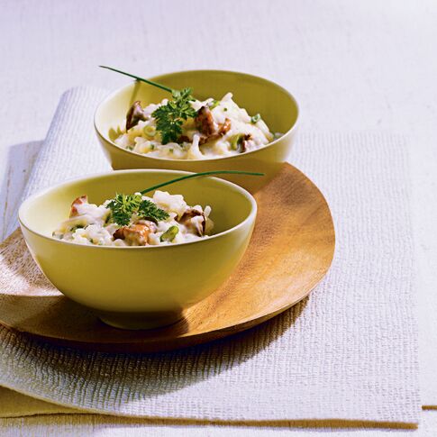 Idaho® Potato Risotto with Micro-herb Salad