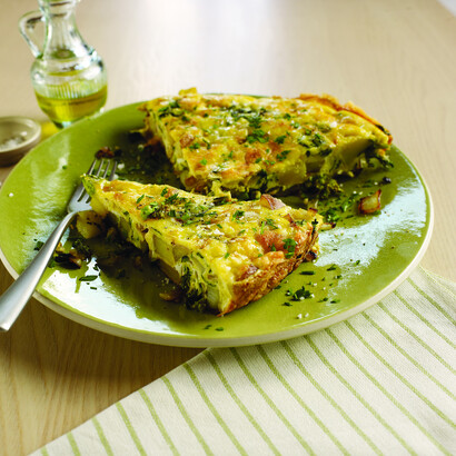 Frittata With Potato, Rapini And Pecorino