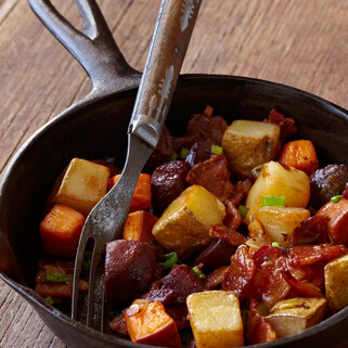 Eat More Jelly Red Flannel Hash