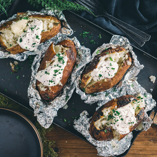 Campfire Baked Potatoes