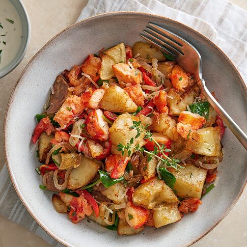 Steakhouse Idaho® Potato and Lobster Hash