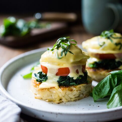 Hash Brown Eggs Benedict