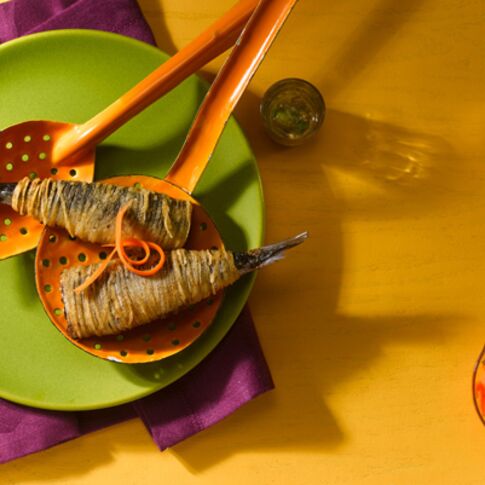 Crispy Idaho® Potato Wrapped Sardines