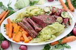 Instant Pot Corned Beef with Cabbage, Carrots, and Buttered Idaho® Potatoes