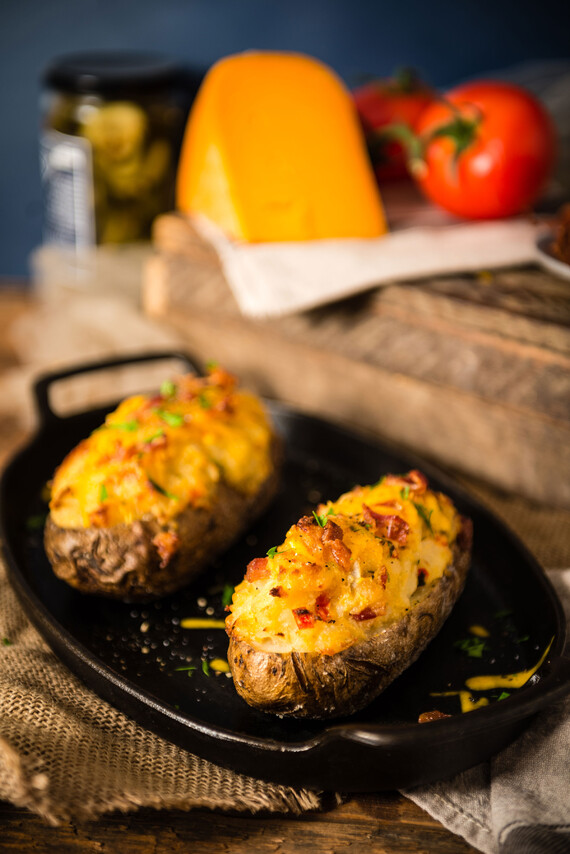 Twice Baked Potatoes with Bacon