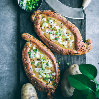 Vegan Khachapuri (Cheese Bread)