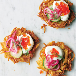 Roe My Boat with Idaho® Potato Hash Baes