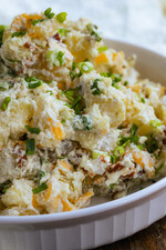 Gluten-Free Traditional Bacon & Cheddar Baked Potato Salad