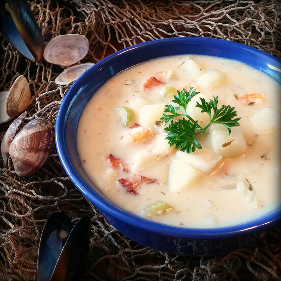 Seafood and Idaho® Potato Chowder