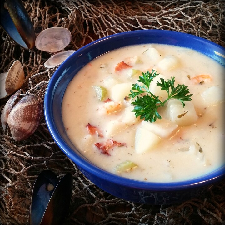 Seafood and Idaho® Potato Chowder