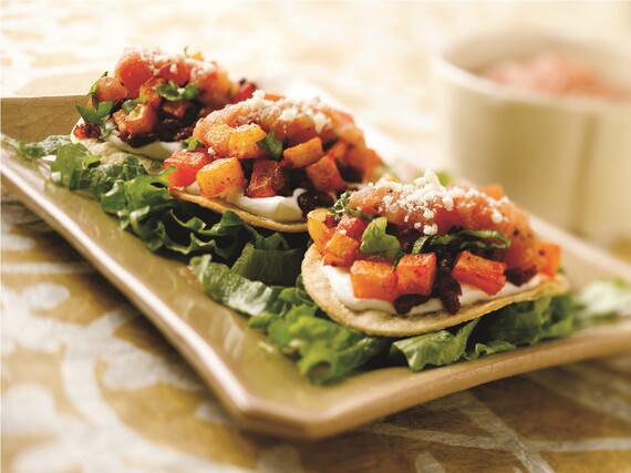 Idaho® Potato and Chorizo Mini Tostadas 