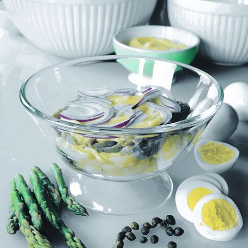 Italian Fast-Day Potato Salad, with Tuna, Hard-cooked Eggs, Asparagus