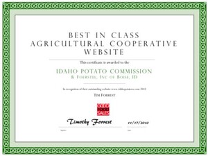 Idaho Potato Commission Earns Recognition for Best Agricultural Cooperative Website