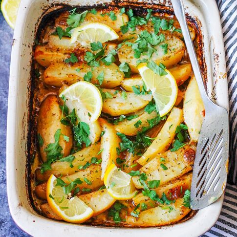 Greek Lemon Potatoes