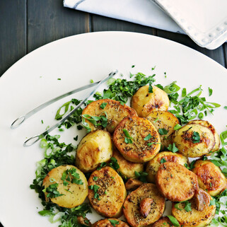 Melting Potatoes with Garlic and Herbs