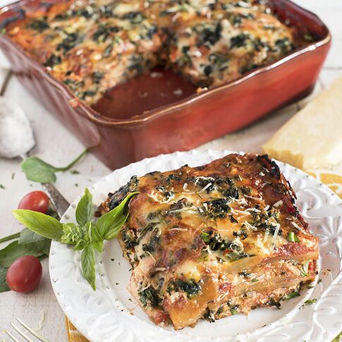 Spinach and Idaho® Potato Lasagna