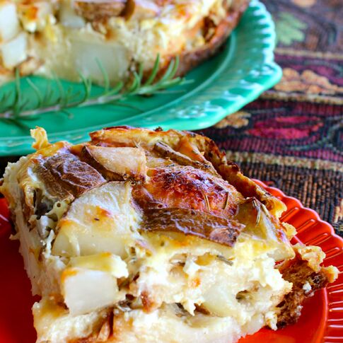 Idaho® Potato, Rosemary and Asiago Cheese Strata