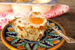 Individual Idaho® Potato Crusted Eggs Florentine with Prosciutto
