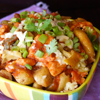 Smashed Idaho® Potato Barbecue Chicken Bowl
