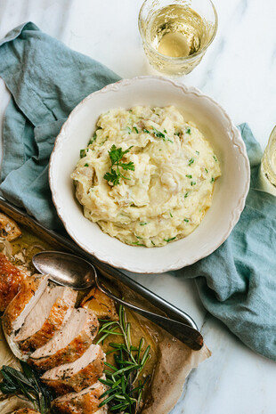 Creamy Buttermilk and Parsley Mashed Potatoes