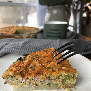 Classic Potato Crusted Quiche