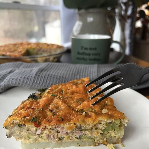 Classic Potato Crusted Quiche