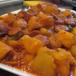 Potatoes Rioja-Style with Chorizo