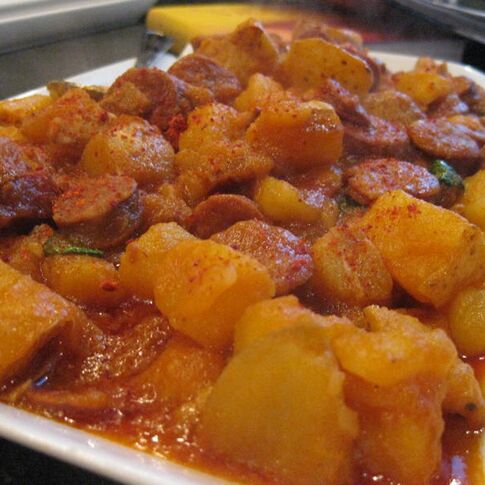 Potatoes Rioja-Style with Chorizo