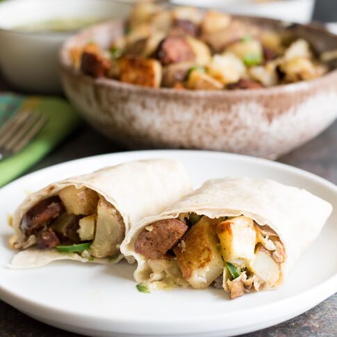 Idaho® Potato Chorizo Healthy Breakfast Burritos 
