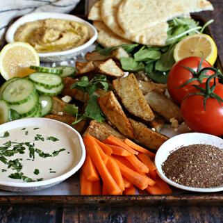 Middle Eastern Potato Snack Platter