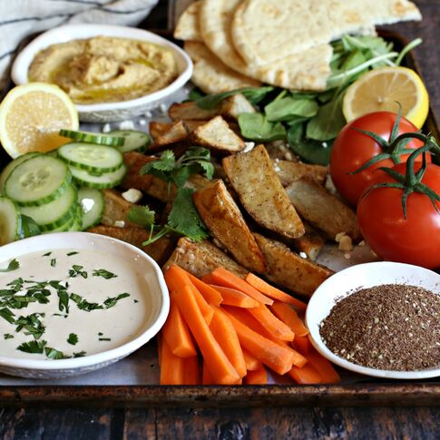 Middle Eastern Potato Snack Platter