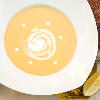 Cream of Potato-Carrot Soup 